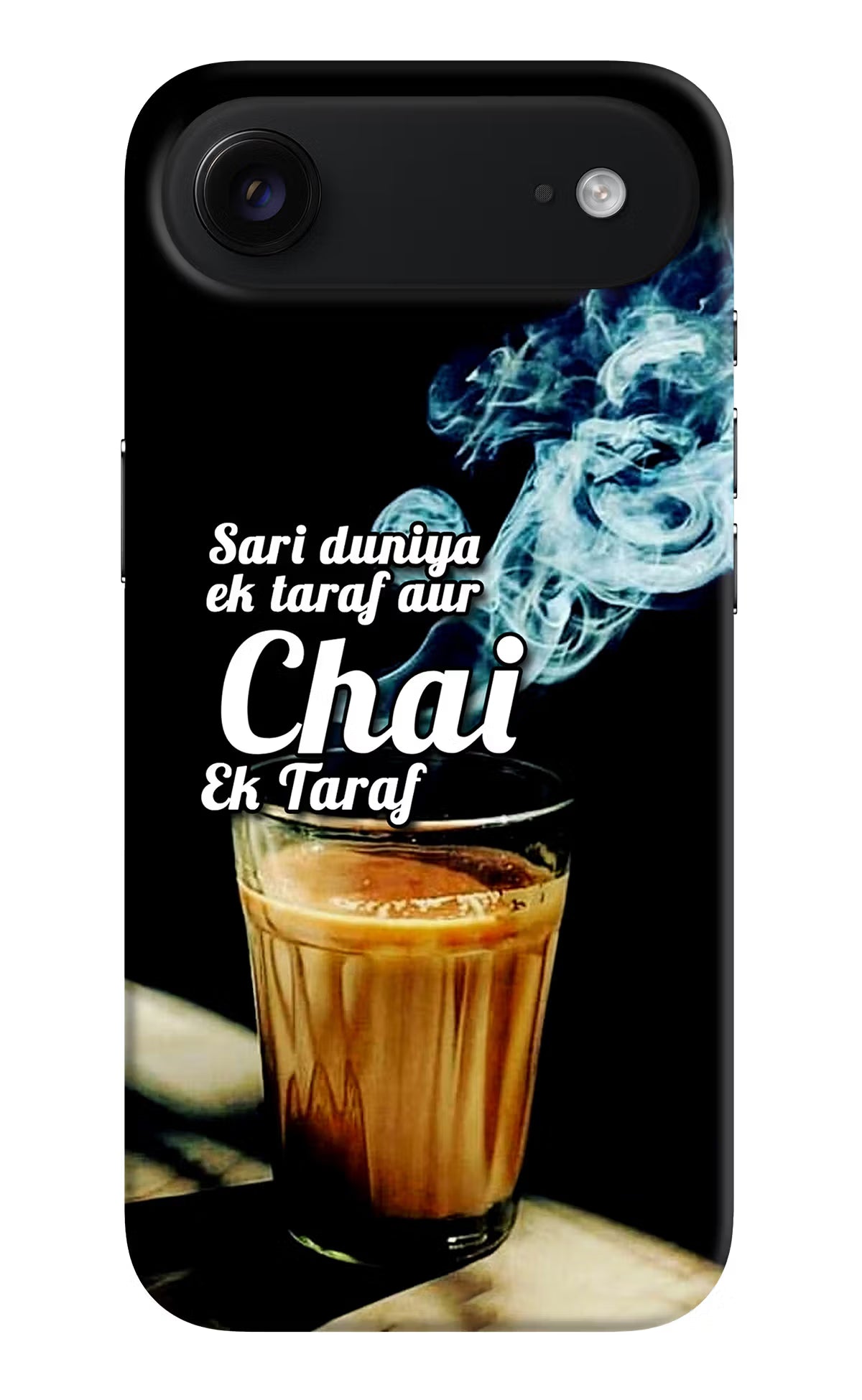 Chai Ek Taraf Quote iPhone Air Hard Case Back Cover by Casekaro