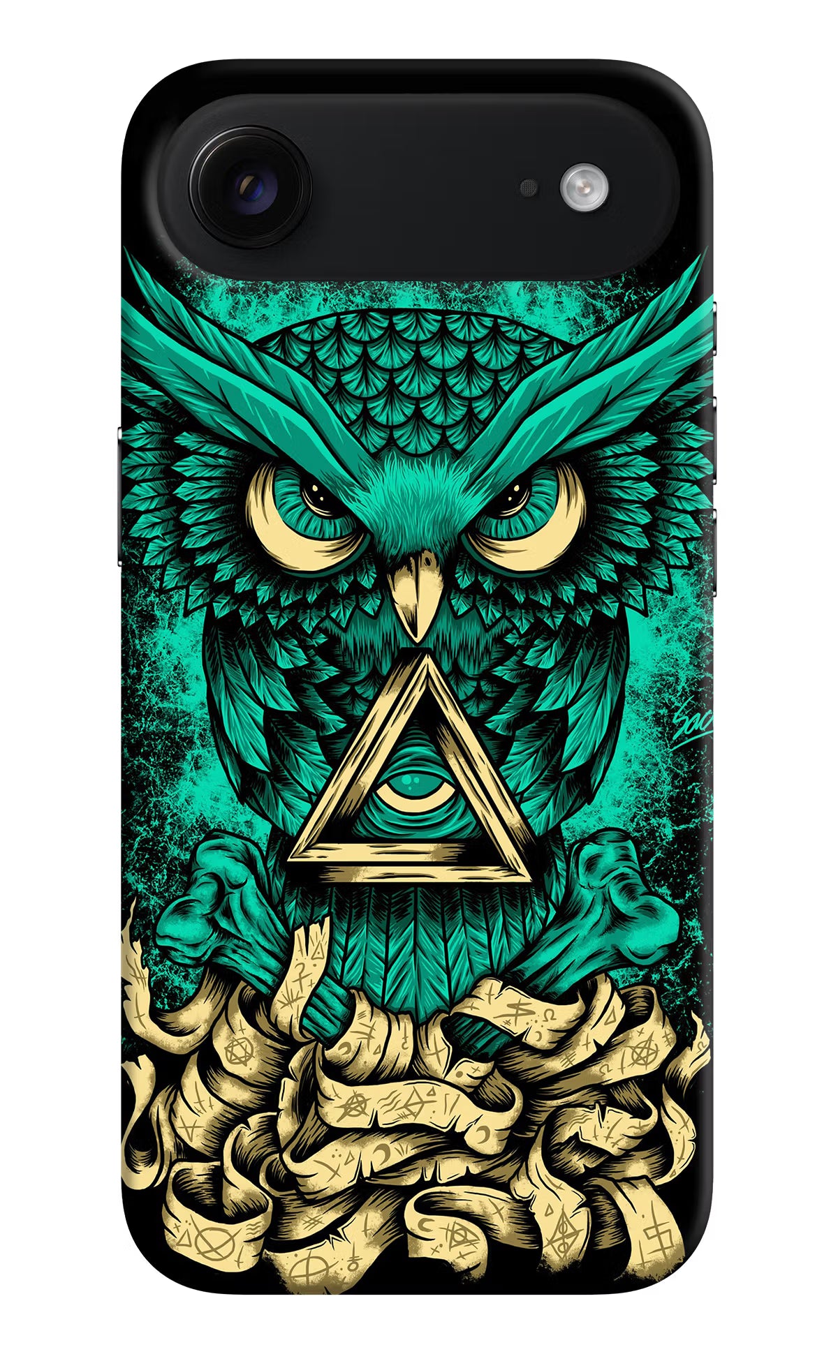 Green Owl iPhone Air Hard Case Back Cover by Casekaro