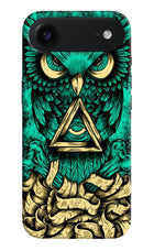 Green Owl iPhone Air Hard Case Back Cover by Casekaro