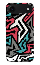 Geometric Graffiti iPhone Air Hard Case Back Cover by Casekaro