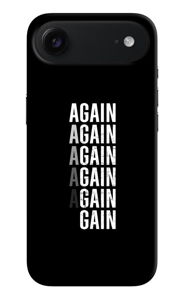 Again Again Gain iPhone Air Hard Case Back Cover by Casekaro
