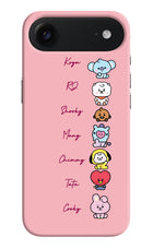 BTS names iPhone Air Hard Case Back Cover by Casekaro