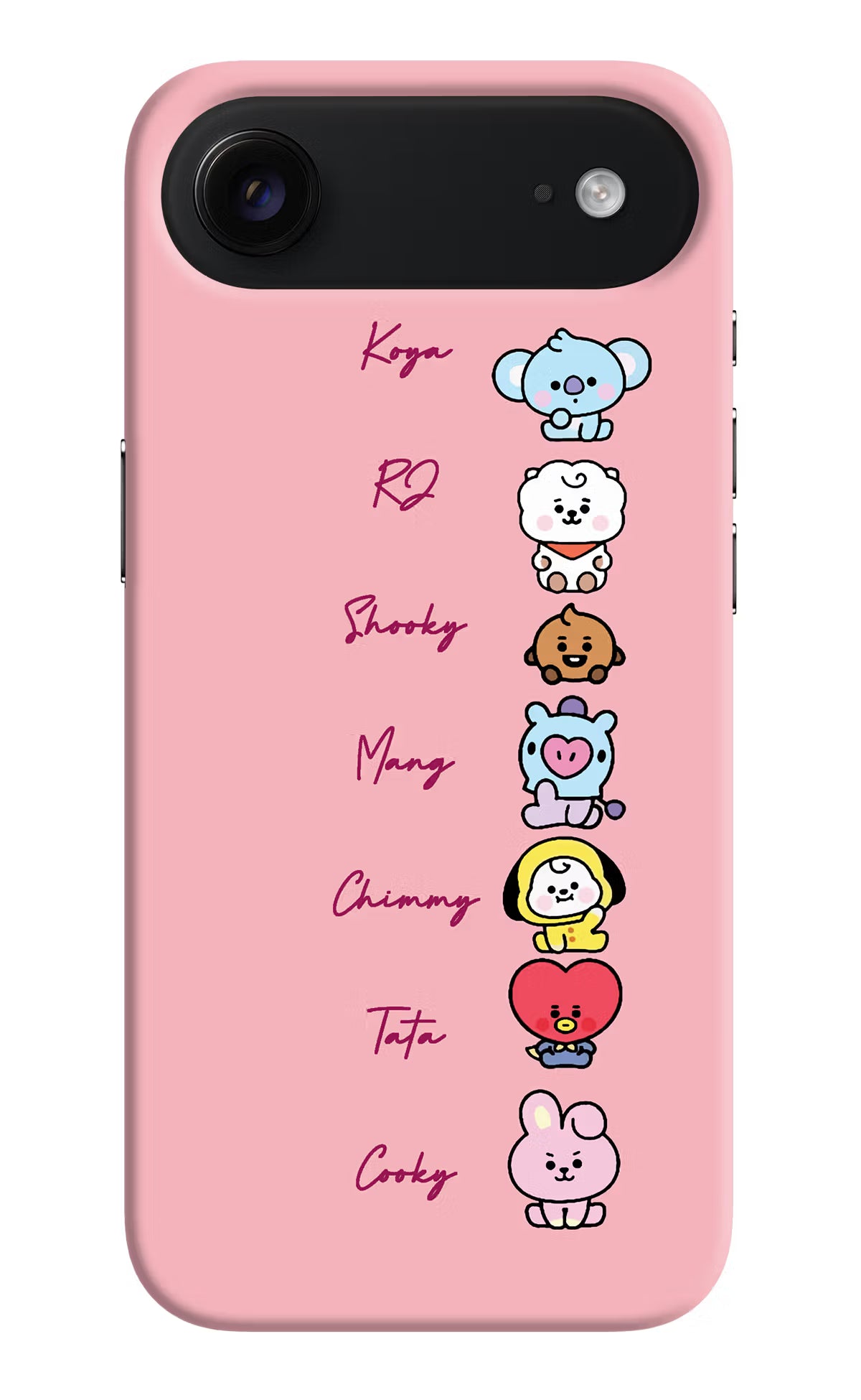 BTS names iPhone Air Hard Case Back Cover by Casekaro