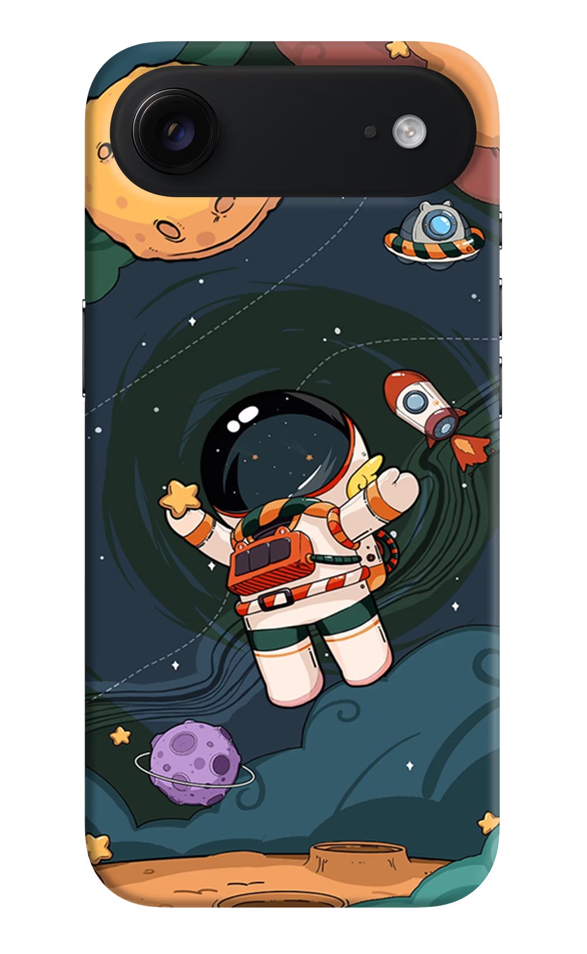 Cartoon Astronaut iPhone Air Hard Case Back Cover by Casekaro