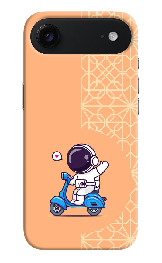 Cute Astronaut Riding iPhone Air Hard Case Back Cover by Casekaro