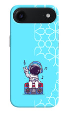 Cute Astronaut Chilling iPhone Air Hard Case Back Cover by Casekaro