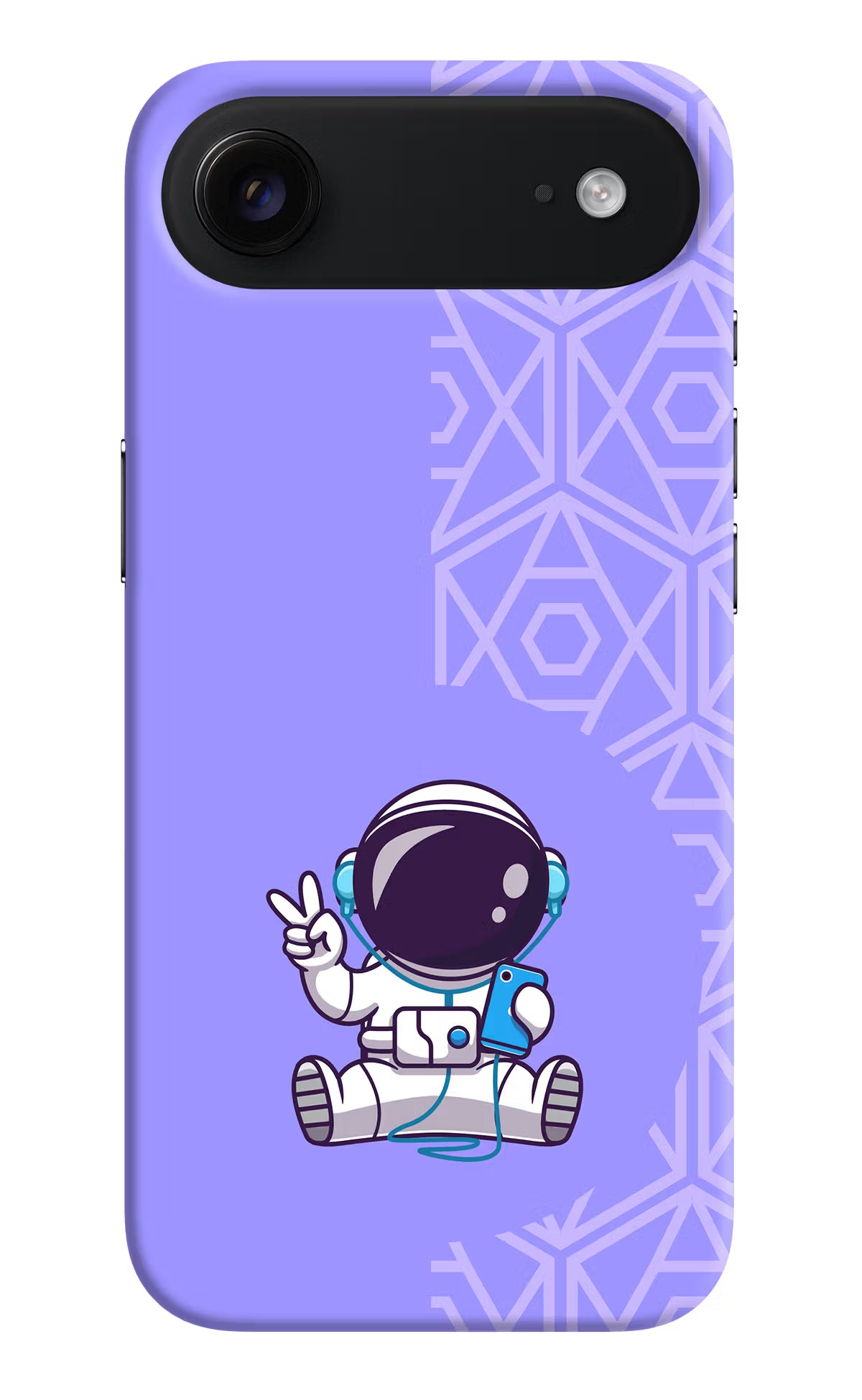 Cute Astronaut Chilling iPhone Air Hard Case Back Cover by Casekaro