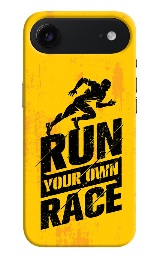 Run Your Own Race iPhone Air Hard Case Back Cover by Casekaro