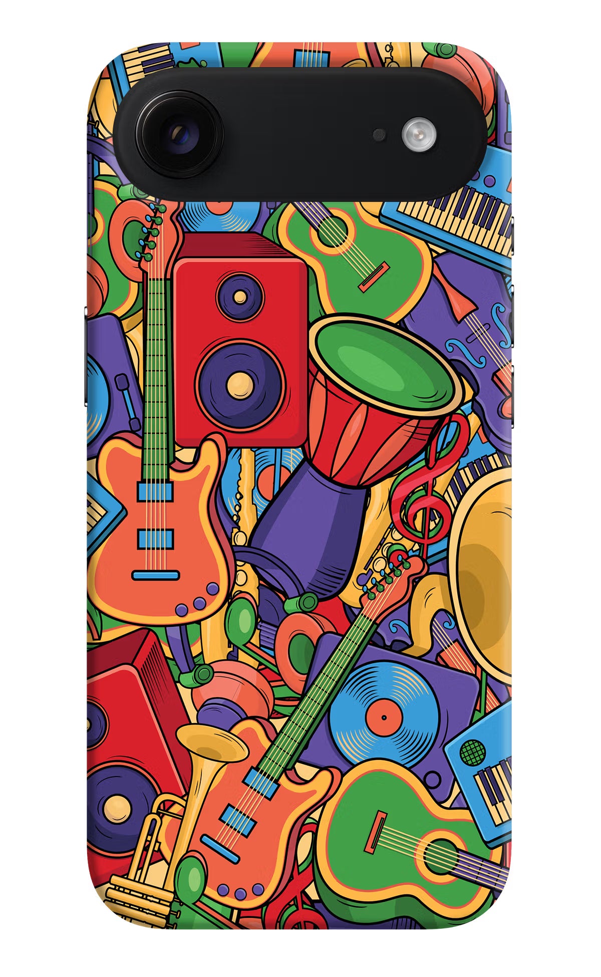 Music Instrument Doodle iPhone Air Hard Case Back Cover by Casekaro