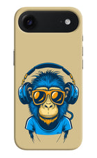 Monkey Headphone iPhone Air Hard Case Back Cover by Casekaro