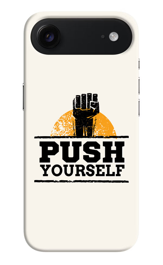 Push Yourself iPhone Air Hard Case Back Cover by Casekaro