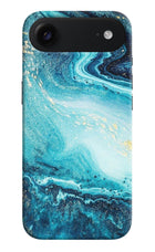 Blue Glitter Marble iPhone Air Hard Case Back Cover by Casekaro