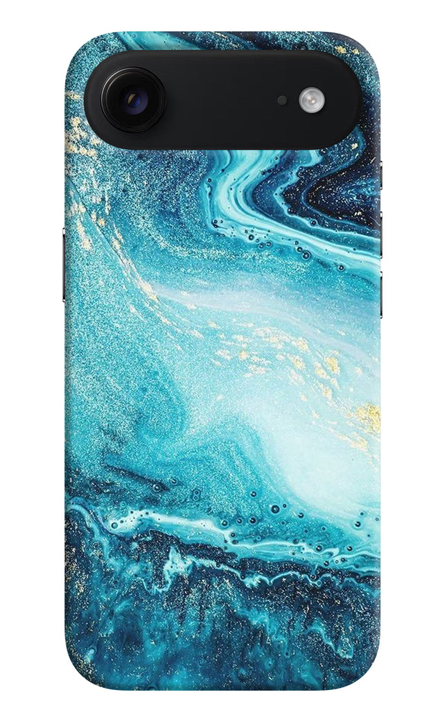 Blue Glitter Marble iPhone Air Hard Case Back Cover by Casekaro