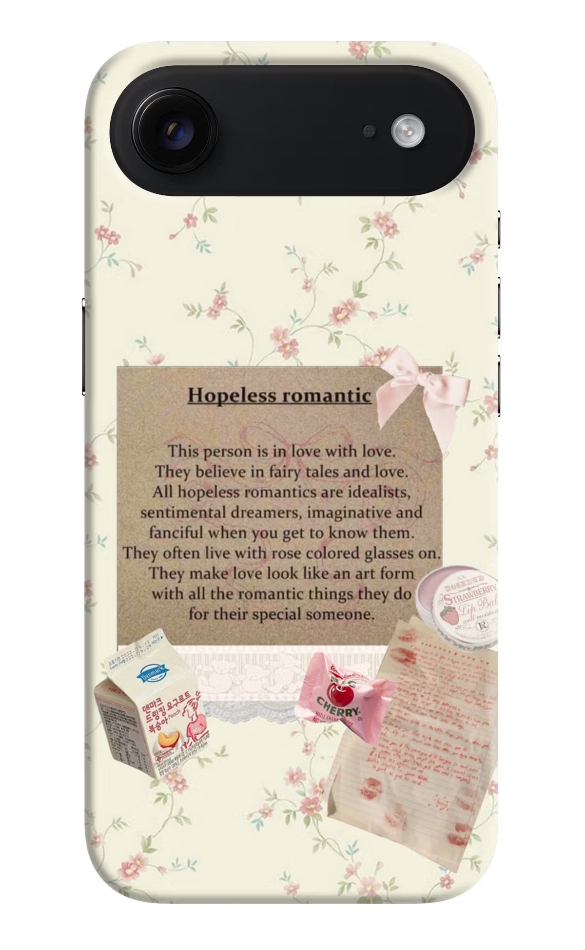 Hopeless Romantic iPhone Air Hard Case Back Cover by Casekaro
