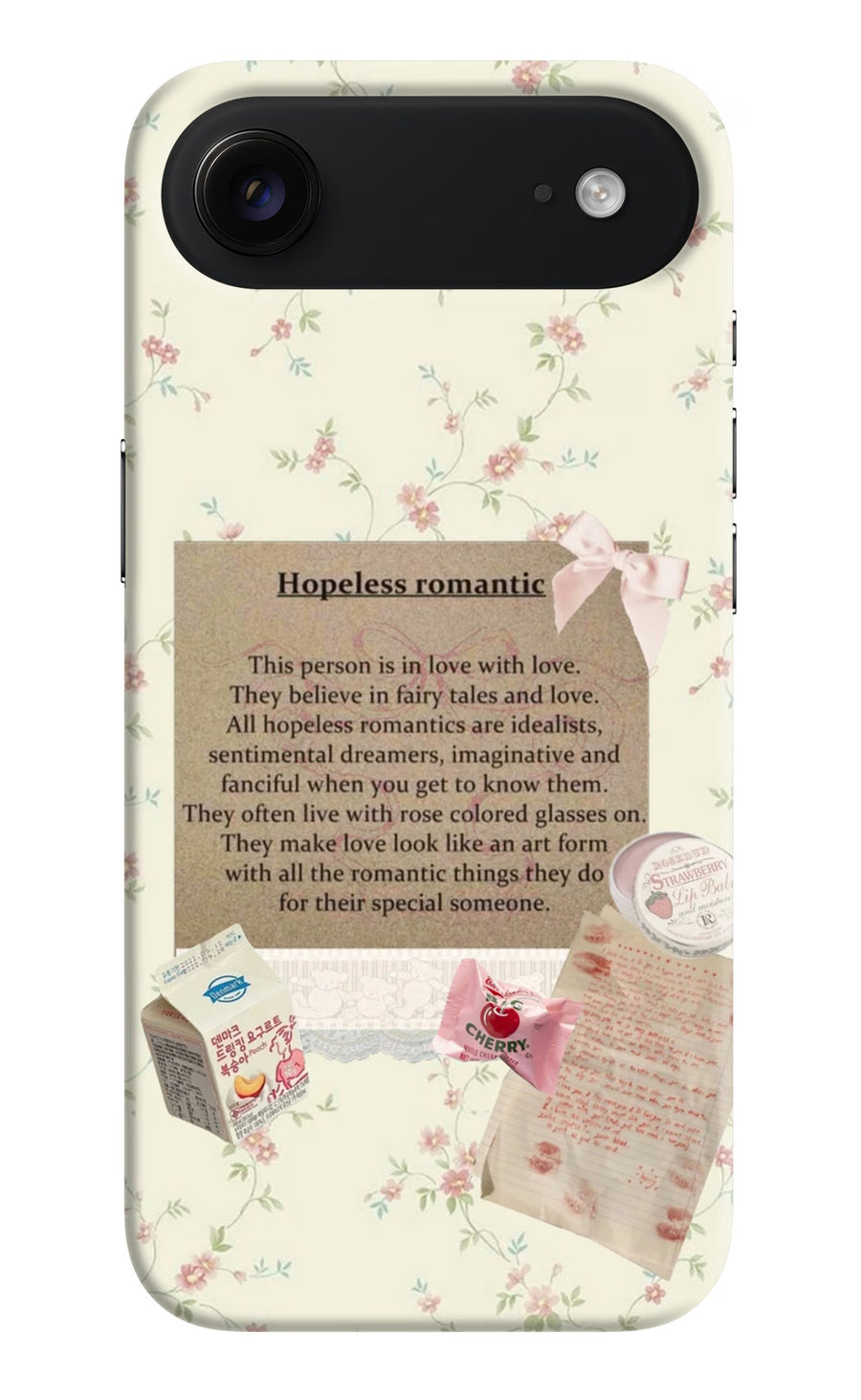 Hopeless Romantic iPhone Air Back Cover, Hard case
