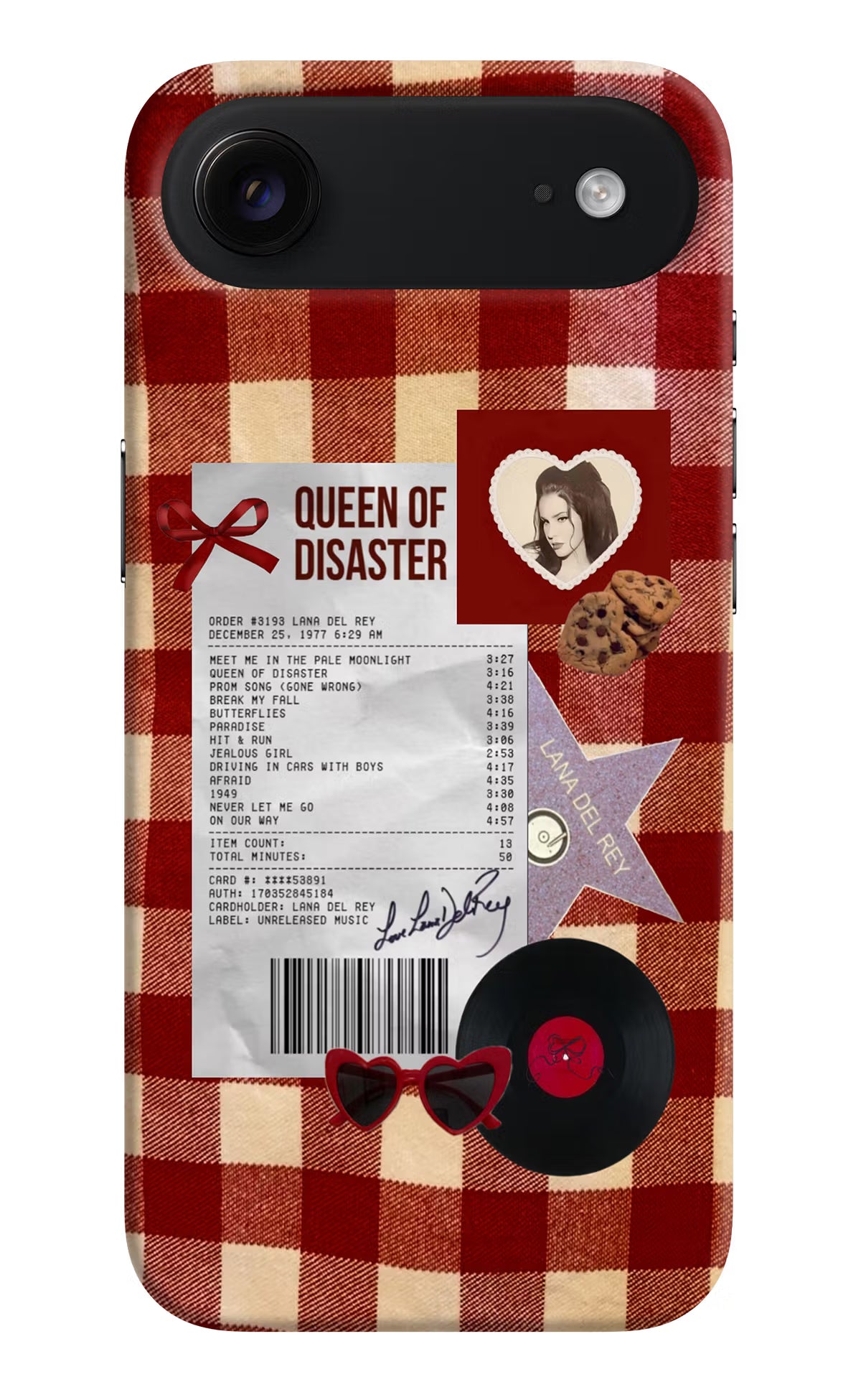 Queen of Disaster iPhone Air Hard Case Back Cover by Casekaro