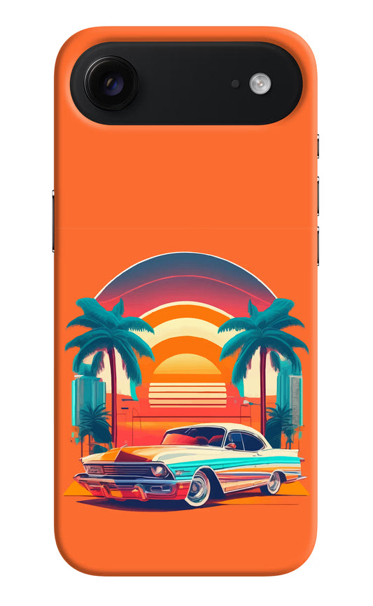 Palm Drive 80s iPhone Air Hard Case Back Cover by Casekaro