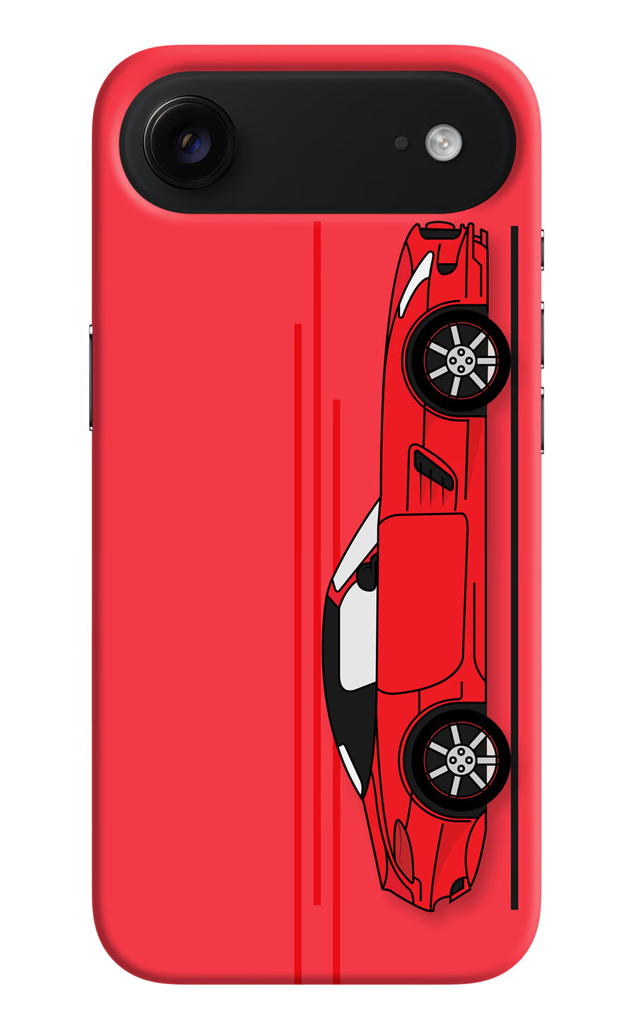 Red Velocity iPhone Air Back Cover, Hard case