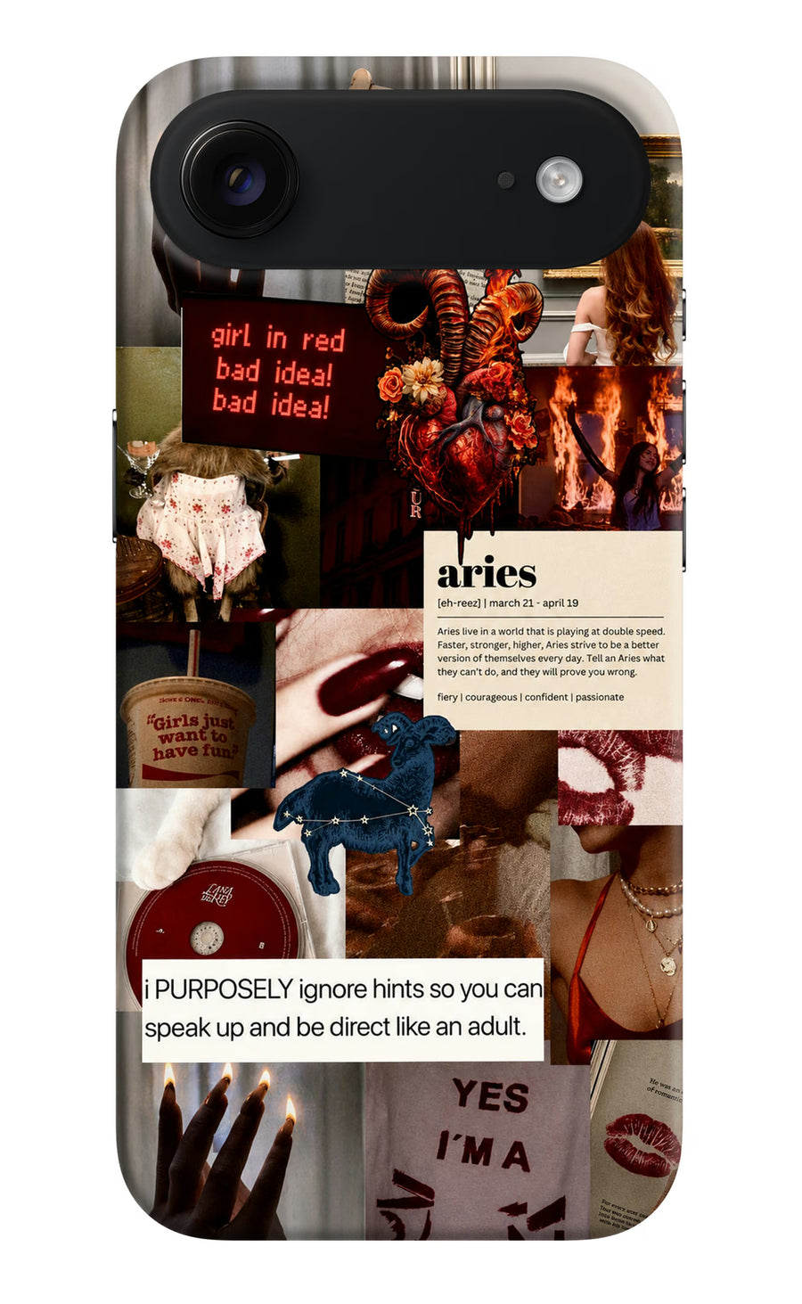 Zodiac Aries iPhone Air Back Cover, Hard case