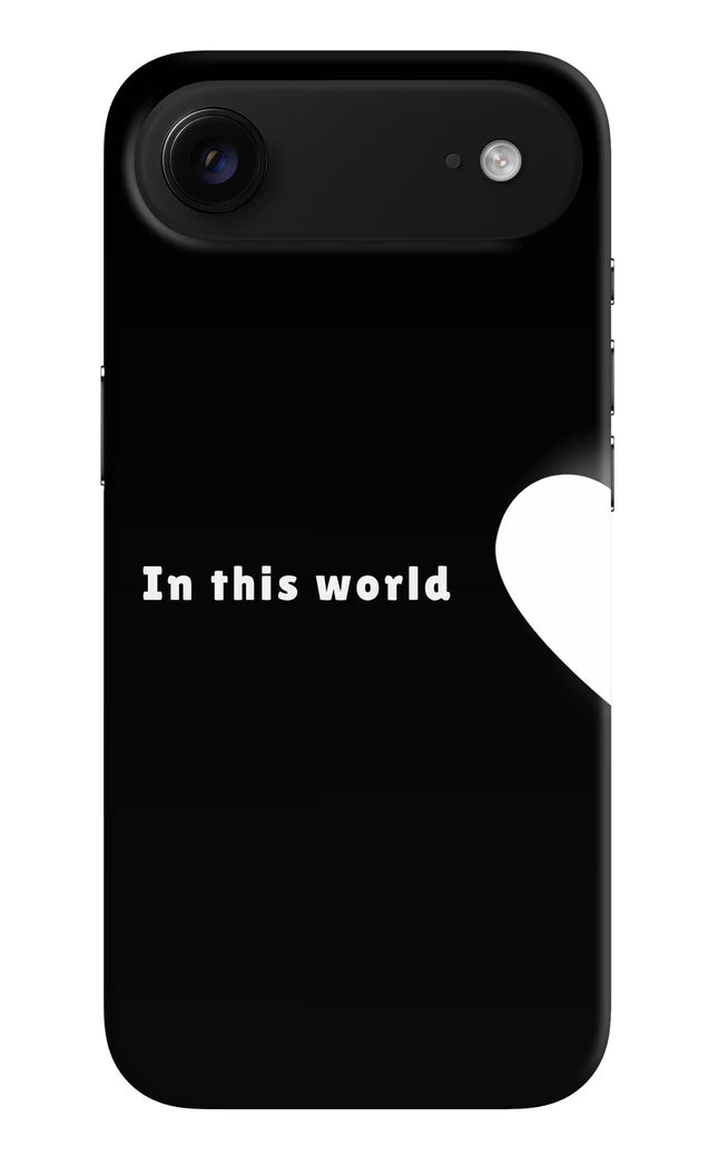 This World iPhone Air Hard Case Back Cover by Casekaro