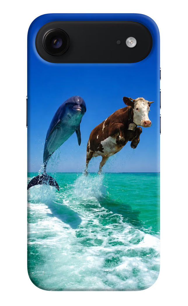 Dolphin vs Cow iPhone Air Hard Case Back Cover by Casekaro