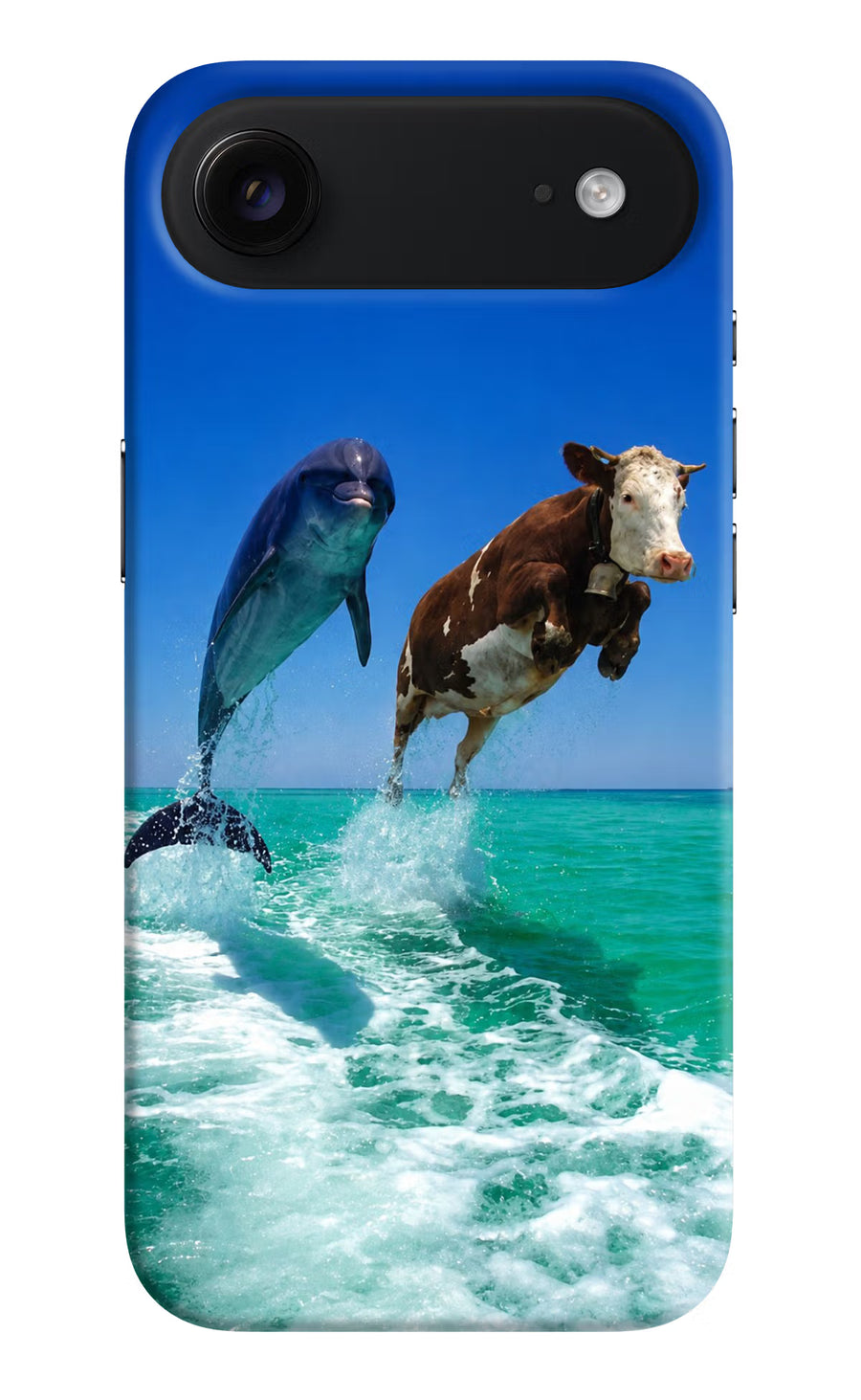 Dolphin vs Cow iPhone Air Back Cover, Hard case