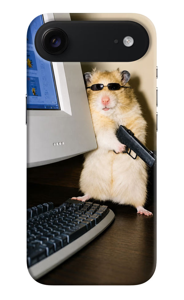 Hacker Hamster iPhone Air Hard Case Back Cover by Casekaro