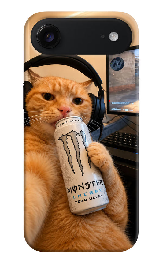 Gamer Cat Energy iPhone Air Hard Case Back Cover by Casekaro