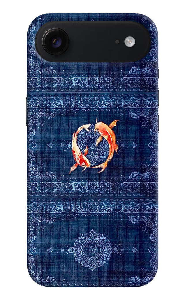 Koi Blue iPhone Air Hard Case Back Cover by Casekaro