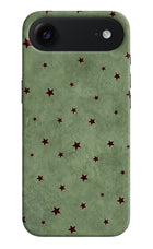 Green Stars iPhone Air Hard Case Back Cover by Casekaro