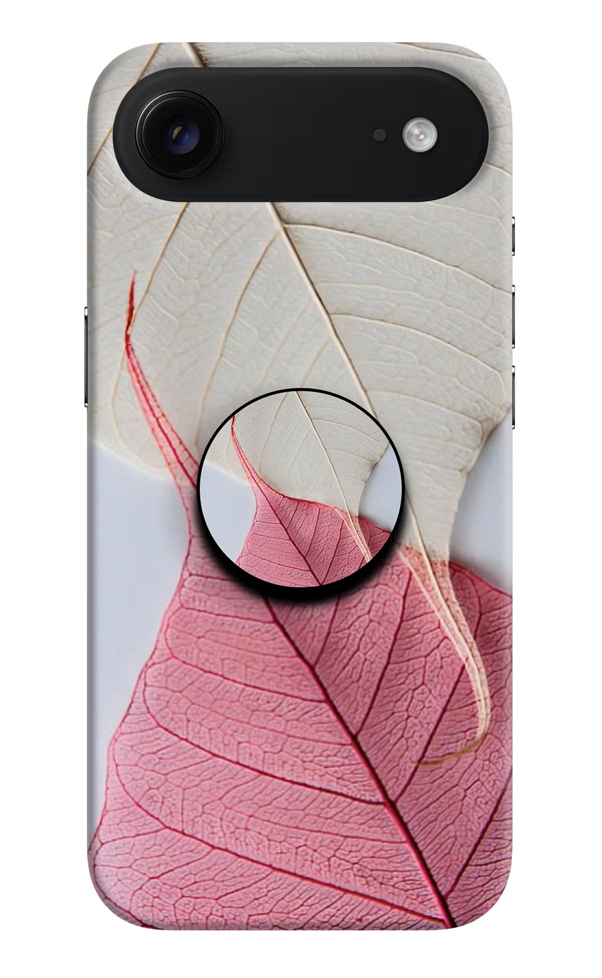 White Pink Leaf iPhone Air Pop Case by Casekaro