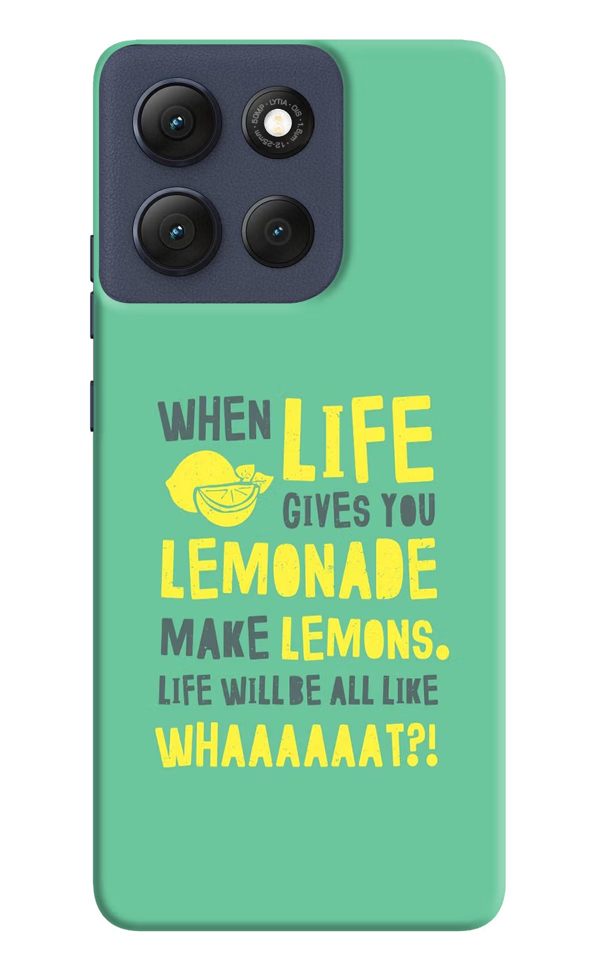 Quote Moto G86 Power Hard Case Back Cover by Casekaro
