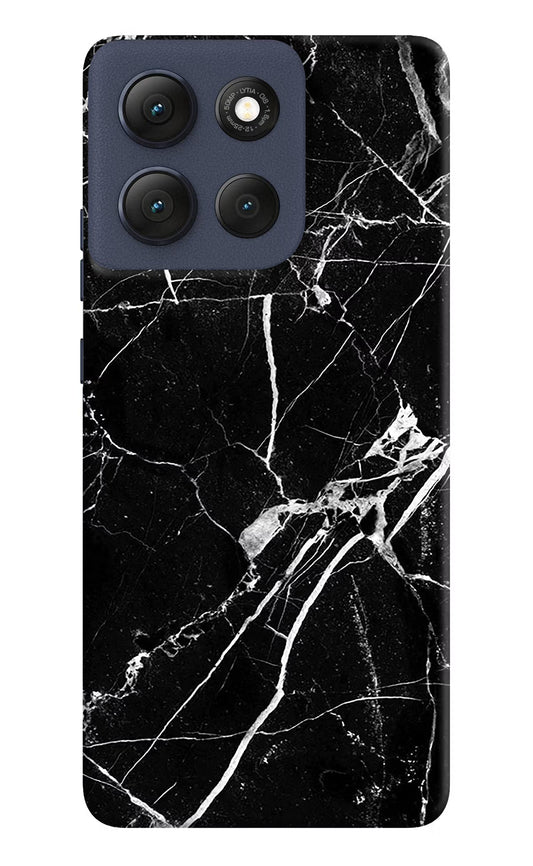 Black Marble Pattern Moto G86 Power Hard Case Back Cover by Casekaro