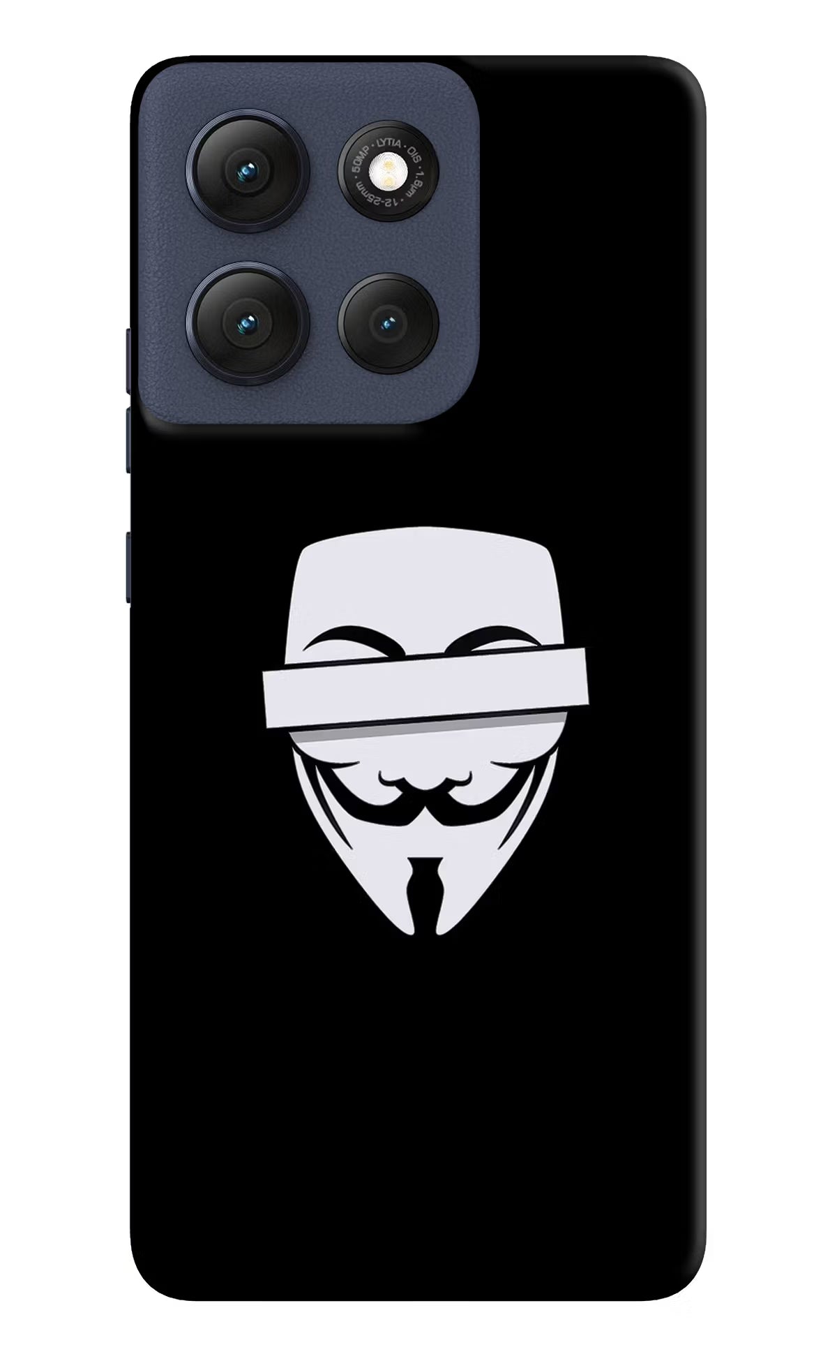 Anonymous Face Moto G86 Power Hard Case Back Cover by Casekaro