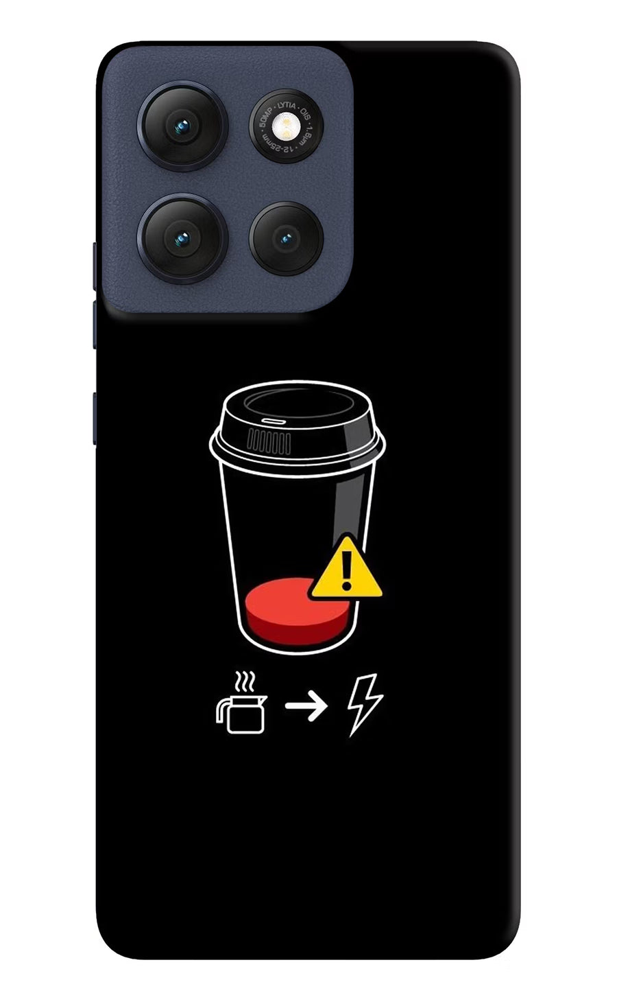Coffee Moto G86 Power Back Cover, Hard case