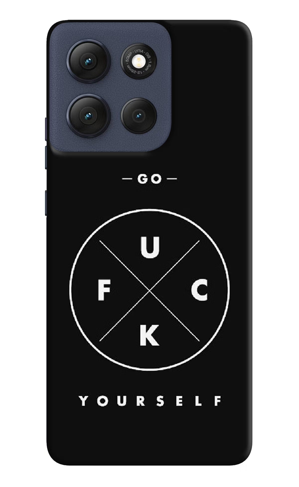 Go Fuck Yourself Moto G86 Power Hard Case Back Cover by Casekaro