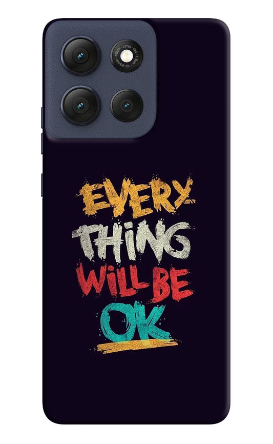 Everything Will Be Ok Moto G86 Power Hard Case Back Cover by Casekaro