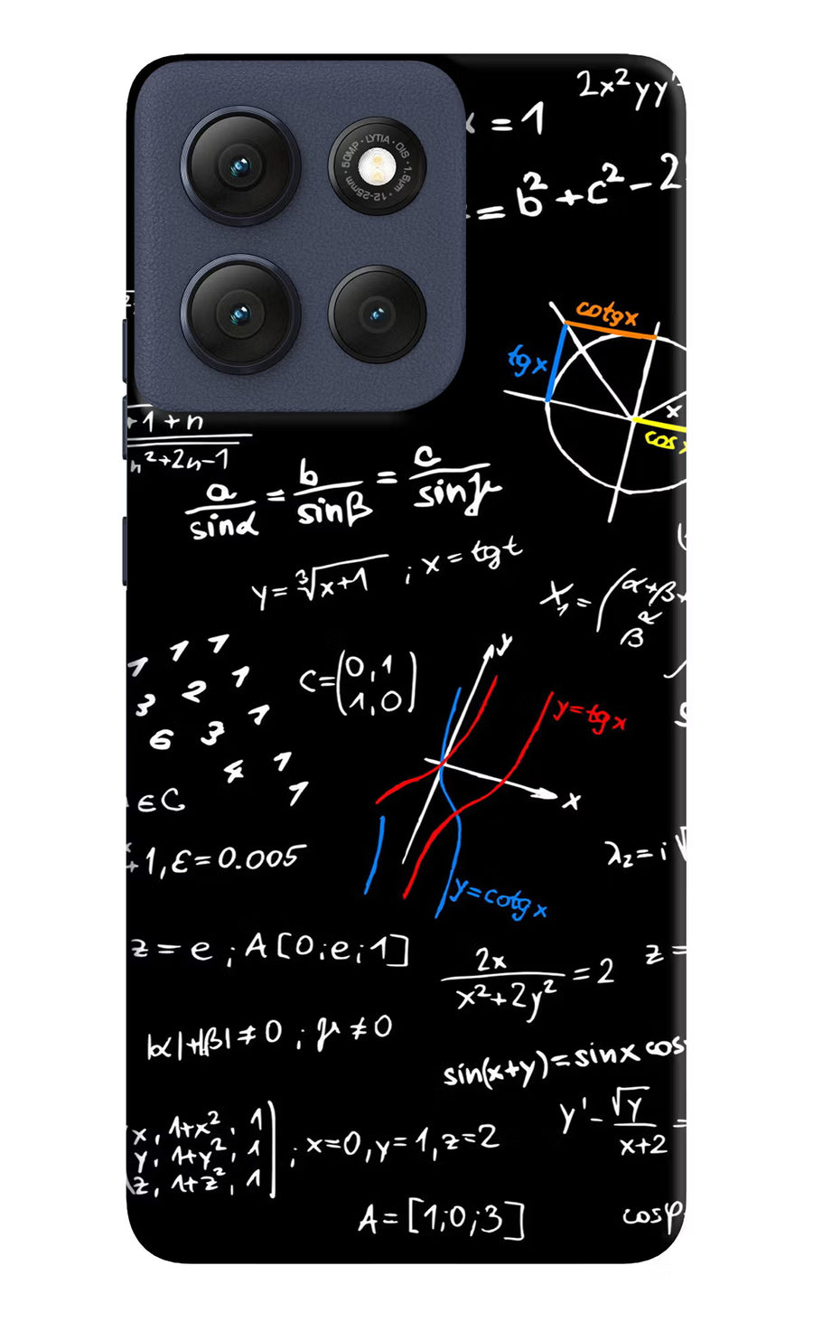 Mathematics Formula Moto G86 Power Back Cover, Hard case