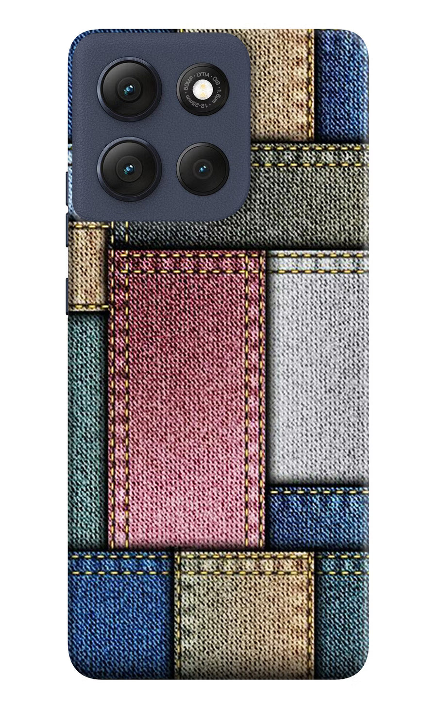 Multicolor Jeans Moto G86 Power Back Cover, Hard case