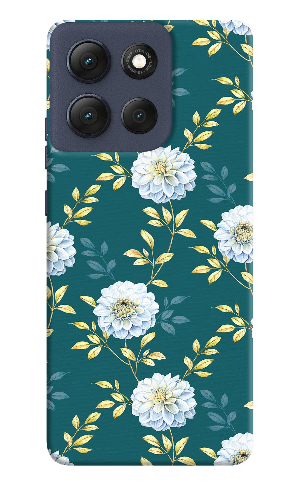 Flowers Moto G86 Power Hard Case Back Cover by Casekaro