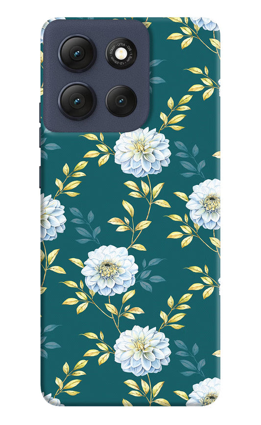 Flowers Moto G86 Power Hard Case Back Cover by Casekaro
