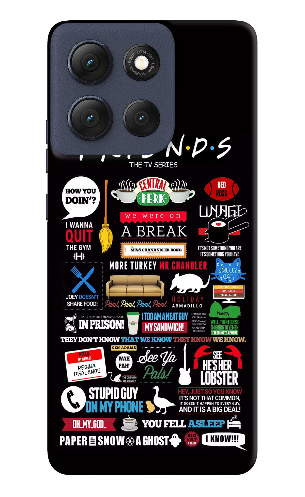 FRIENDS Moto G86 Power Hard Case Back Cover by Casekaro