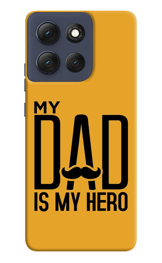 My Dad Is My Hero Moto G86 Power Hard Case Back Cover by Casekaro