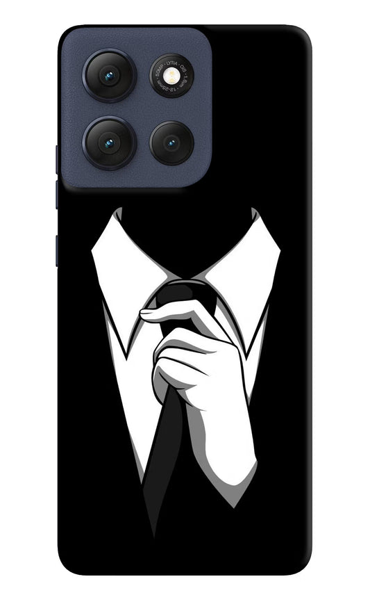 Black Tie Moto G86 Power Hard Case Back Cover by Casekaro