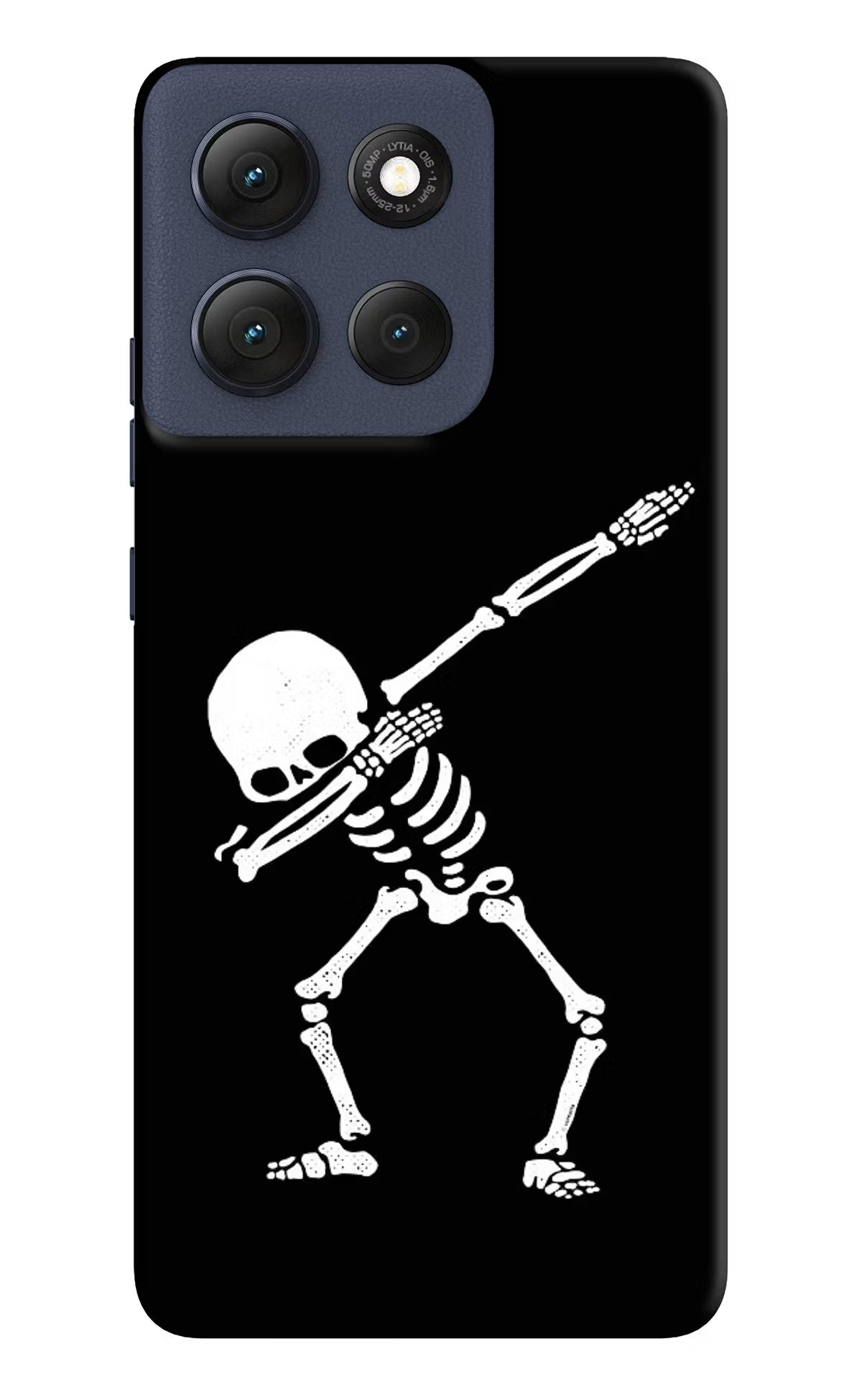 Dabbing Skeleton Art Moto G86 Power Hard Case Back Cover by Casekaro