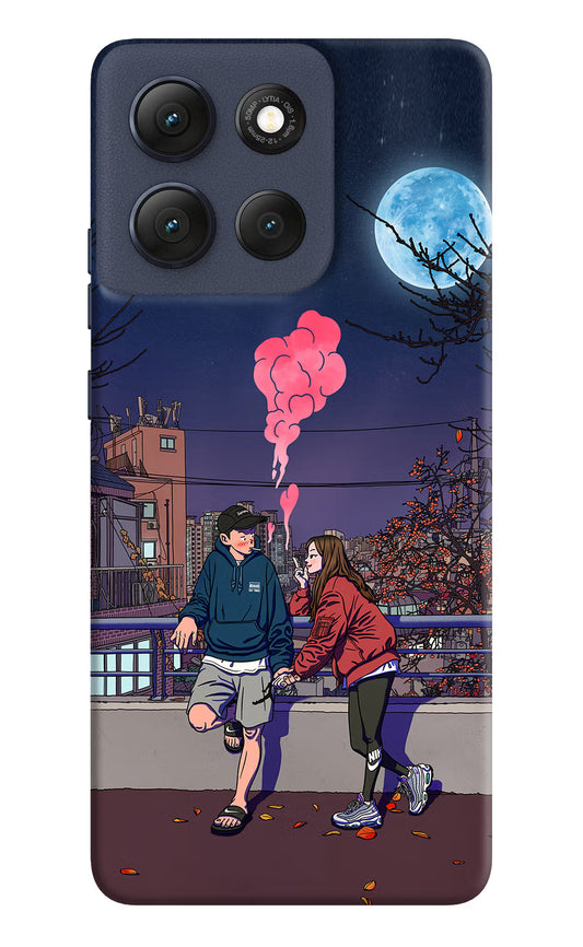 Chilling Couple Moto G86 Power Hard Case Back Cover by Casekaro