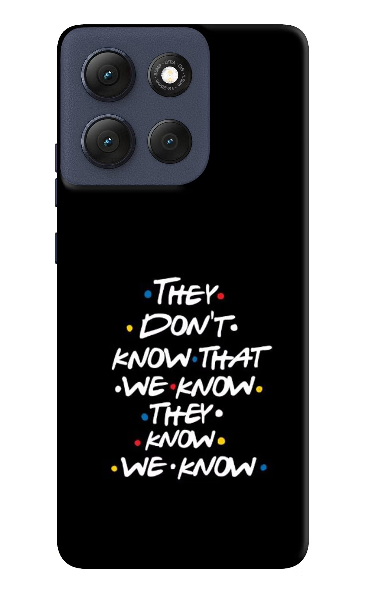 FRIENDS Dialogue Moto G86 Power Hard Case Back Cover by Casekaro