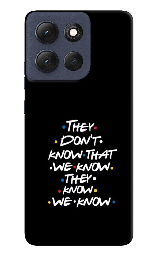 FRIENDS Dialogue Moto G86 Power Hard Case Back Cover by Casekaro