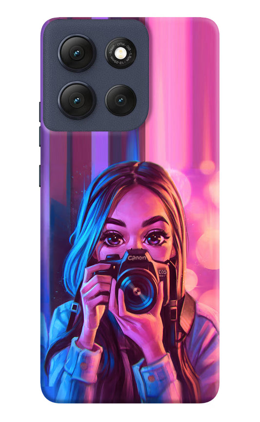 Girl Photographer Moto G86 Power Hard Case Back Cover by Casekaro