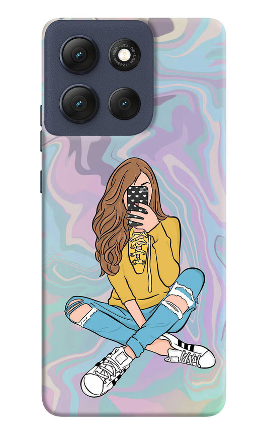 Selfie Girl Moto G86 Power Hard Case Back Cover by Casekaro